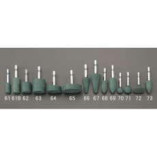 【EA819HY-71】19x19mm/6角軸 軸付砥石(丸/GC)