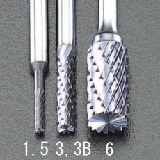 【EA819PE-1.5】1.5× 6mm/3mm軸[Coated]超硬バー