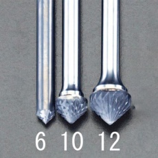 【EA819VN-6】6× 3mm/6mm軸[Coated]超硬バー(90゜)