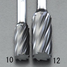 【EA819VV-12】12×25mm/6mm軸[Coated]超硬バー(アルミ用)