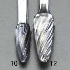 【EA819VY-12】12×25mm/6mm軸[Coated]超硬バー(アルミ用)