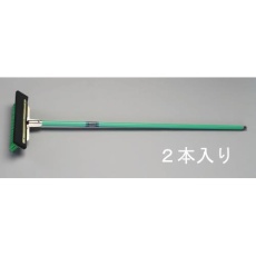 【EA928CC-41】330×1380mm 床洗浄ブラシ(ラバー付/2本)