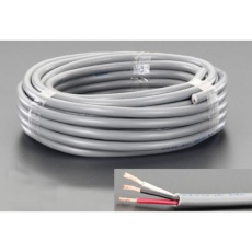 【EA940AG-17】300V/12A/20m ビニールキャブタイヤケーブル(3芯/灰)