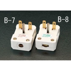 【EA940B-7】AC250V/15A L型プラグ(丸型ケーブル用)