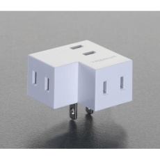 【EA940CD-34】AC125V/15A L型三口タップ