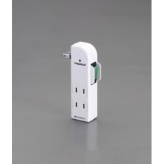 【EA940CD-38A】AC125V/15A 3口タップ[雷サージ・ブレーカー付]