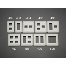 【EA940CD-497】[2連用](2コ+2コ用)コンセントプレート[樹脂製]