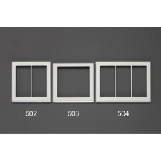 【EA940CD-504】[3連用]スイッチプレート(メタル製)