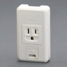 【EA940CG-106C】125V/15A 角型コンセント(アース付)