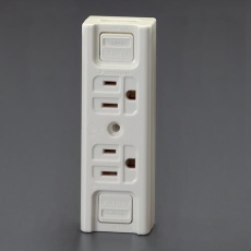 【EA940CG-142A】125V/15A 仮設用コンセント(2口・接地付)
