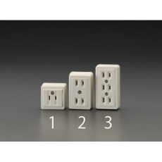 【EA940CH-1】AC125V/15A 角形コンセント(一口/2P)