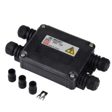【EA940CX-7BA】7極(300V/15A)端子台付中継ボックス(黒)