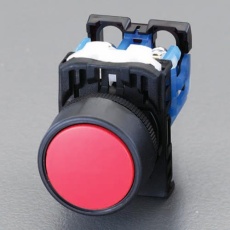 【EA940D-191】22/25mm 押しボタンスイッチ(オルタネイト形/赤)
