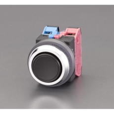 【EA940D-6A】1a-2b/30mm 押しボタンスイッチ(オルタネイト/平型/黒)