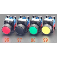 【EA940D-97】22/25mm 押しボタンスイッチ(黒)