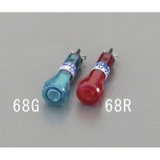 【EA940DB-68R】φ 9.5mm 表示灯ネオンブラケット(赤)