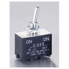【EA940DH-227】125V/30A(12mm)2極双投トグルスイッチ(大電流用)