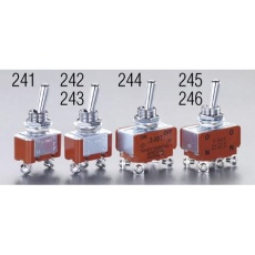 【EA940DH-246】125V/15A(12mm)2極双投/トグルスイッチ