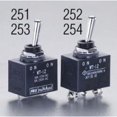 【EA940DH-253】125V/10A(12mm)単極双投/トグルスイッチ(防水型)