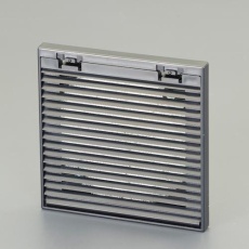 【EA940DZ-1】100x100mm/φ90 プラスチック製ギャラリー(丸穴/屋内)