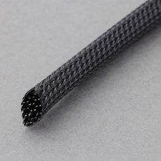 【EA944AL-151】5.0mm× 5m 編組保護チューブ(黒/ほつれ低減)