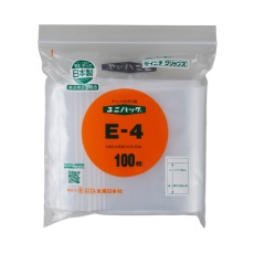 【EA944C-140A】140×100mm ポリ袋(チャック付/100枚)