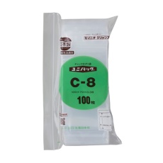 【EA944CA-100A】100× 70mm ポリ袋(チャック付/100枚)
