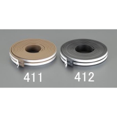 【EA944KD-411】3.5×8.5mm×5m 戸あたりクッションテープ(波型/茶)