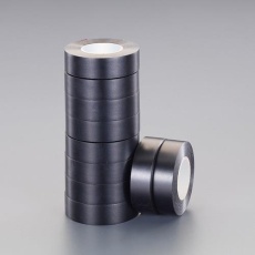 【EA944N-20】19mm×20m ビニール粘着テープ(ハーネス用)(黒/10巻)