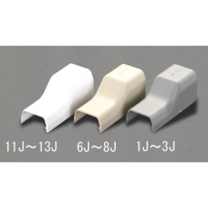 【EA947HM-3J】28× 65mm モール継手コーナー(プラスチック/灰/10個)
