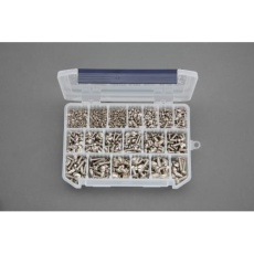 【EA949AE-93】M2-M6 トラス頭小ねじセット(真鍮ニッケルメッキ)