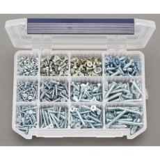 【EA949AK-11】3-6mm 皿頭タッピングビスセット/鉄ユニクロ