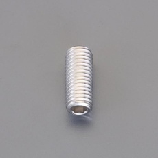 【EA949DY-41】M 4× 4mm 六角穴付止めねじ(平先/SUS/4本)