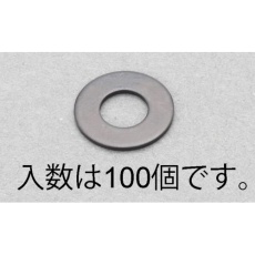 【EA949LX-1203】M 3 平ワッシャー(ステンレス/黒色/JIS/100枚)