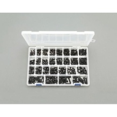 【EA949TF-1】M3-M6 皿頭小ねじセット(ステンレス/黒色)