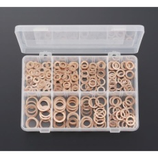 【EA949YV】1/4”-11/16” 銅パッキンセット(8サイズ)