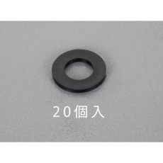 【EA949ZB-12】M12/13.0x24x2.5mm 平ワッシャー(ナイロン製/黒/20枚)