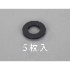 【EA949ZB-162】M16/17.0x50x3.0mm 平ワッシャー(TPR製/黒/5枚)