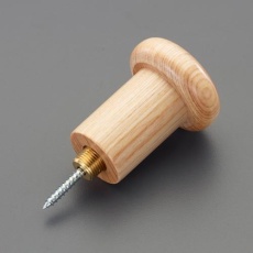 【EA951CA-112】φ40x50mm つまみ(木製/ねじ込み式)