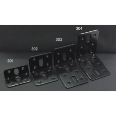 【EA951EB-304】62x 62x2mm 連結金具(スチール製・黒塗装)