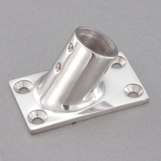【EA951EW-153】25mm パイプ用アングルベース(ステンレス製)