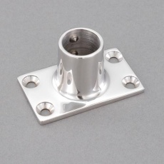 【EA951EW-154】25mm パイプ用アングルベース(ステンレス製)