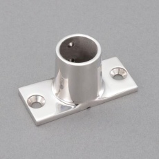 【EA951EW-155】25mm パイプ用アングルベース(ステンレス製)