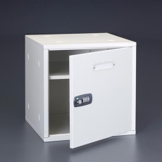 【EA954DJ-82】350x350x350mm(2個)セキュリティキャビネット(連結式)