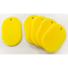 【EA956V-5A】45×30mm アクリルパール板(黄/5枚)