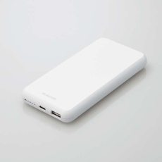 【DE-C38-10000WH】5V/3A出力 モバイルバッテリー(10000mAh/15W/C×1+A×1)