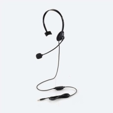 【HS-HP01MTBK】片耳小型4極有線ヘッドセット