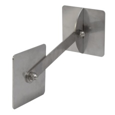 【EA979CL-29】75x75mm 転倒防止可動式金具(壁用)