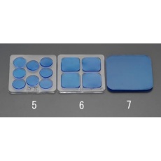 【EA979D-5】28x28x5mm 耐震ベース(丸/8枚)