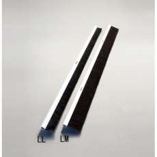 【EA979LL-100C】80mm×1.0m シールブラシ(PP/黒)
